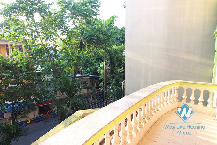 Unfurnished house for rent in Truc Bach area.